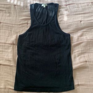 Agolde Scoop Muscle Tank in Black